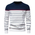 Pull homme marinière rayé