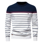 Pull homme marinière rayé