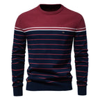 Pull homme marinière rayé