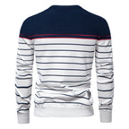 Pull homme marinière rayé