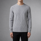 Pull homme motif losanges