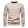 Pull homme texturé à lignes