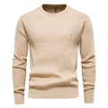 Pull homme texturé à col rond