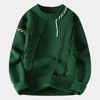 Pull homme texturé col rond