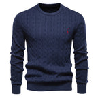 Pull homme torsadé texturé
