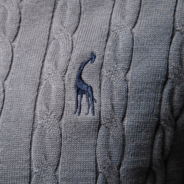 Pull homme torsadé texturé