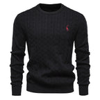 Pull homme torsadé texturé