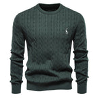 Pull homme torsadé texturé