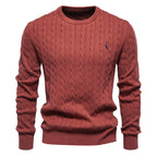 Pull homme torsadé texturé