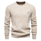 Pull homme torsadé texturé