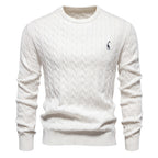 Pull homme torsadé texturé