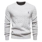 Pull homme torsadé texturé