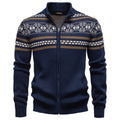 Pull homme zippé à motifs