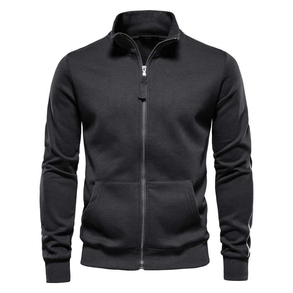 Pull homme zippé à poches