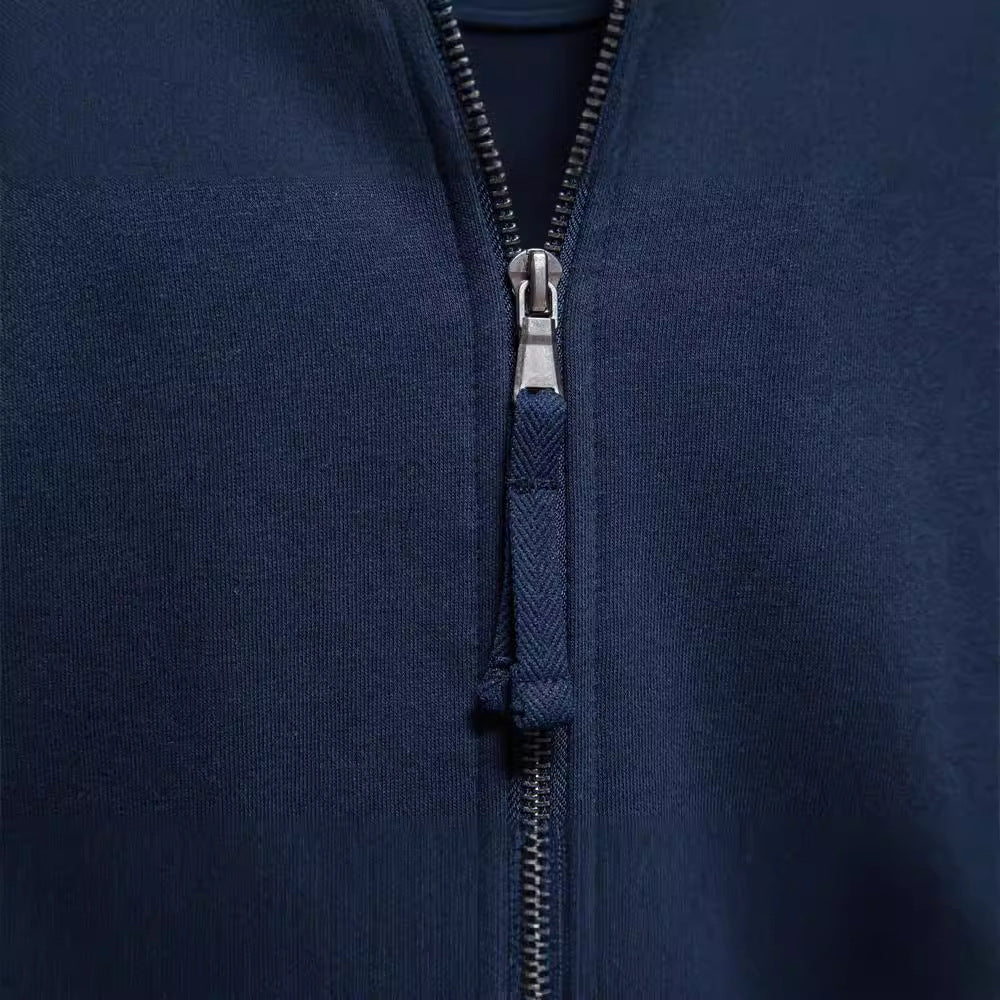 Pull homme zippé à poches