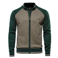 Pull homme zippé bicolore