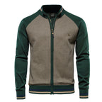 Pull homme zippé bicolore