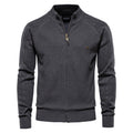 Pull homme zippé texturé