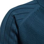 Pull homme zippé texturé