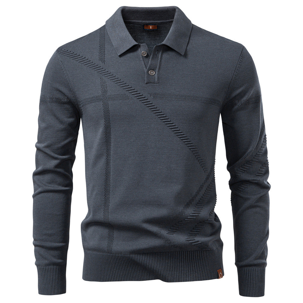 Pull Polo Homme à Col Classique