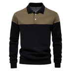 Pull Polo Homme à Manches Longues