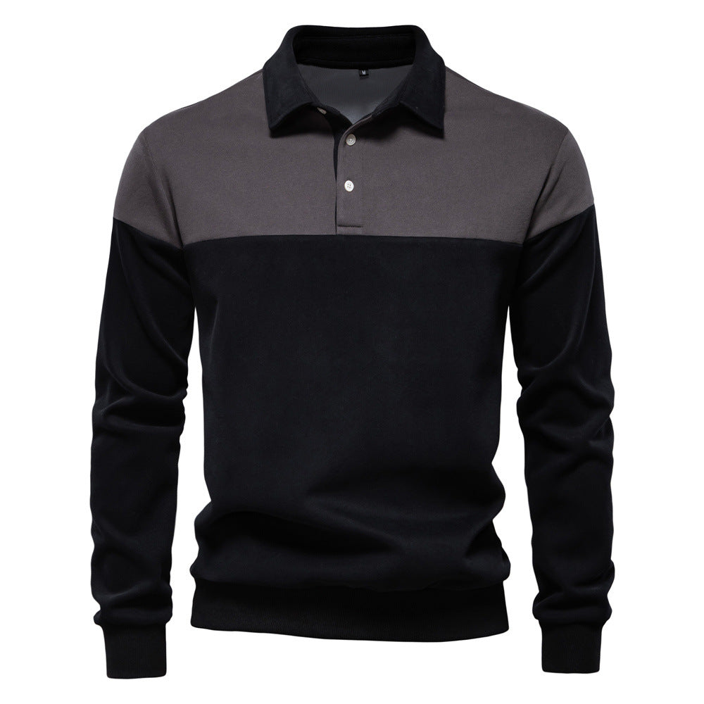 Pull Polo Homme à Manches Longues