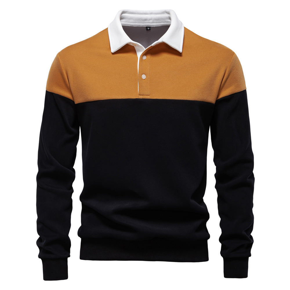 Pull Polo Homme à Manches Longues