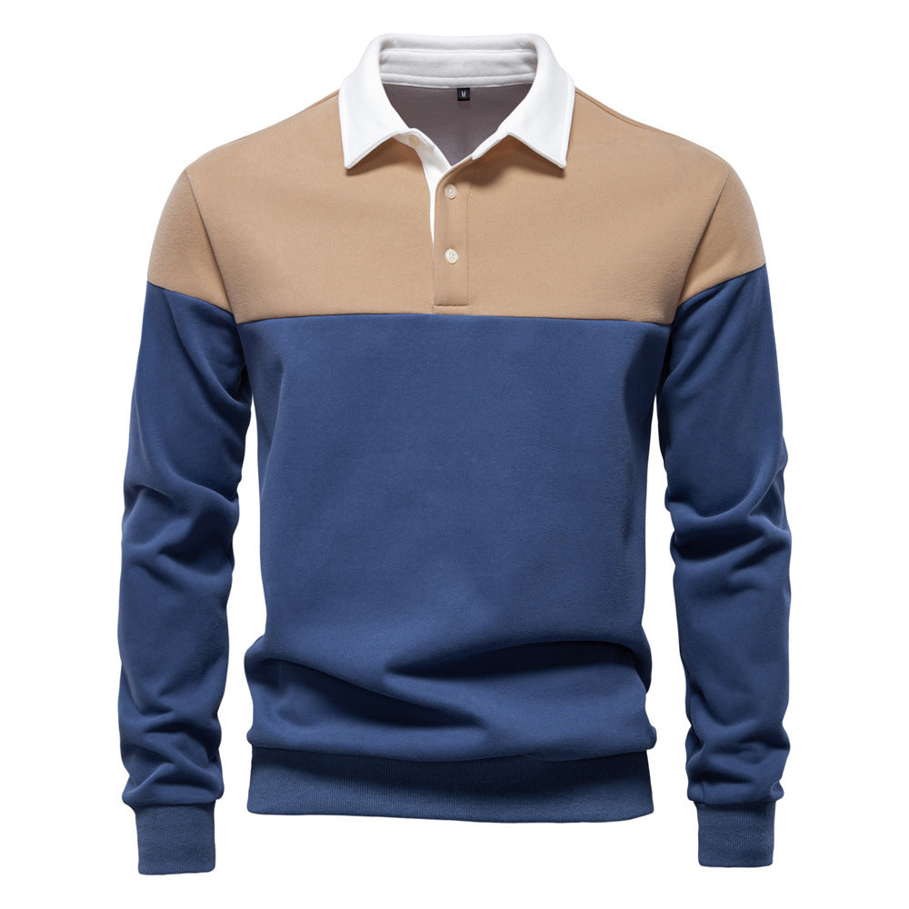 Pull Polo Homme à Manches Longues