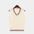 Pull sans manches homme col V