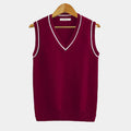 Pull sans manches homme col V