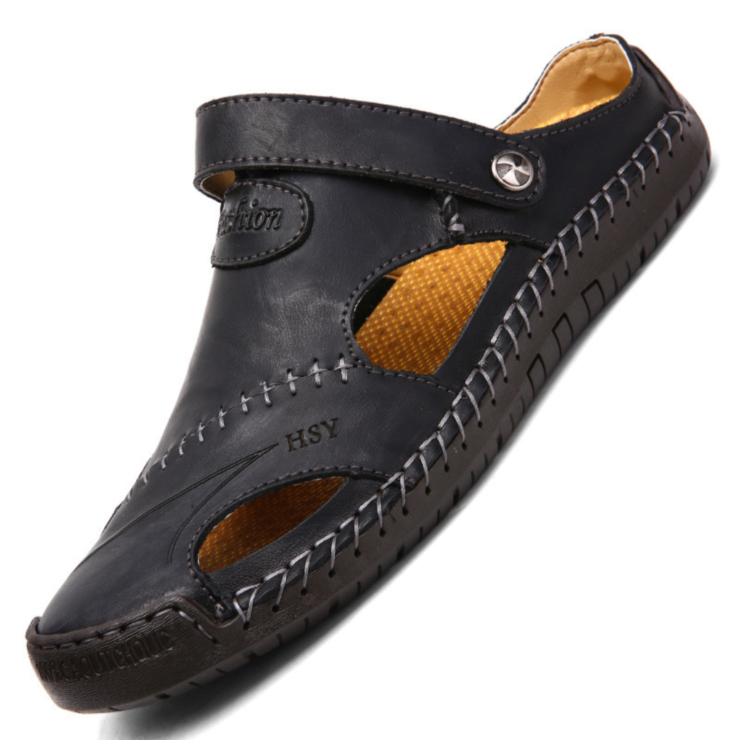 Sandales homme à découpes latérales