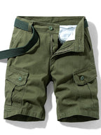 Short cargo homme ceinture intégrée