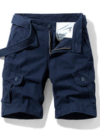 Short cargo homme ceinture intégrée