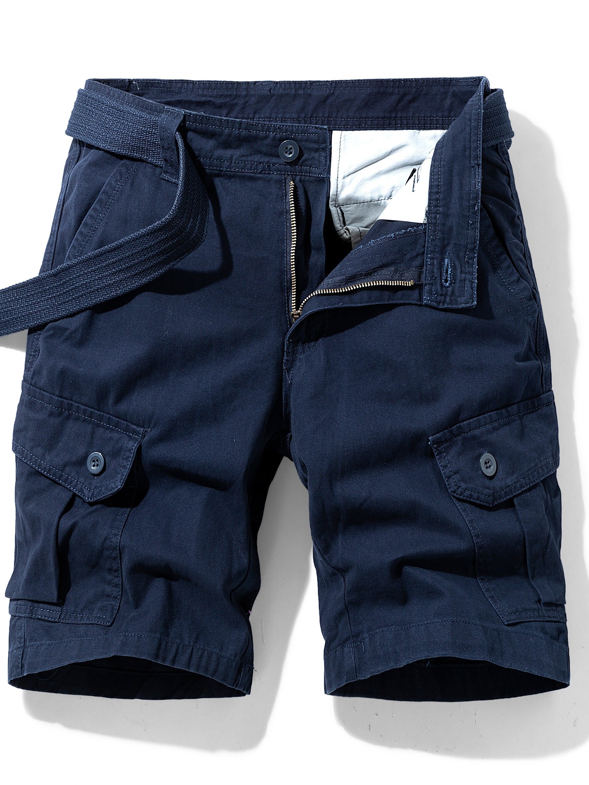 Short cargo homme ceinture intégrée