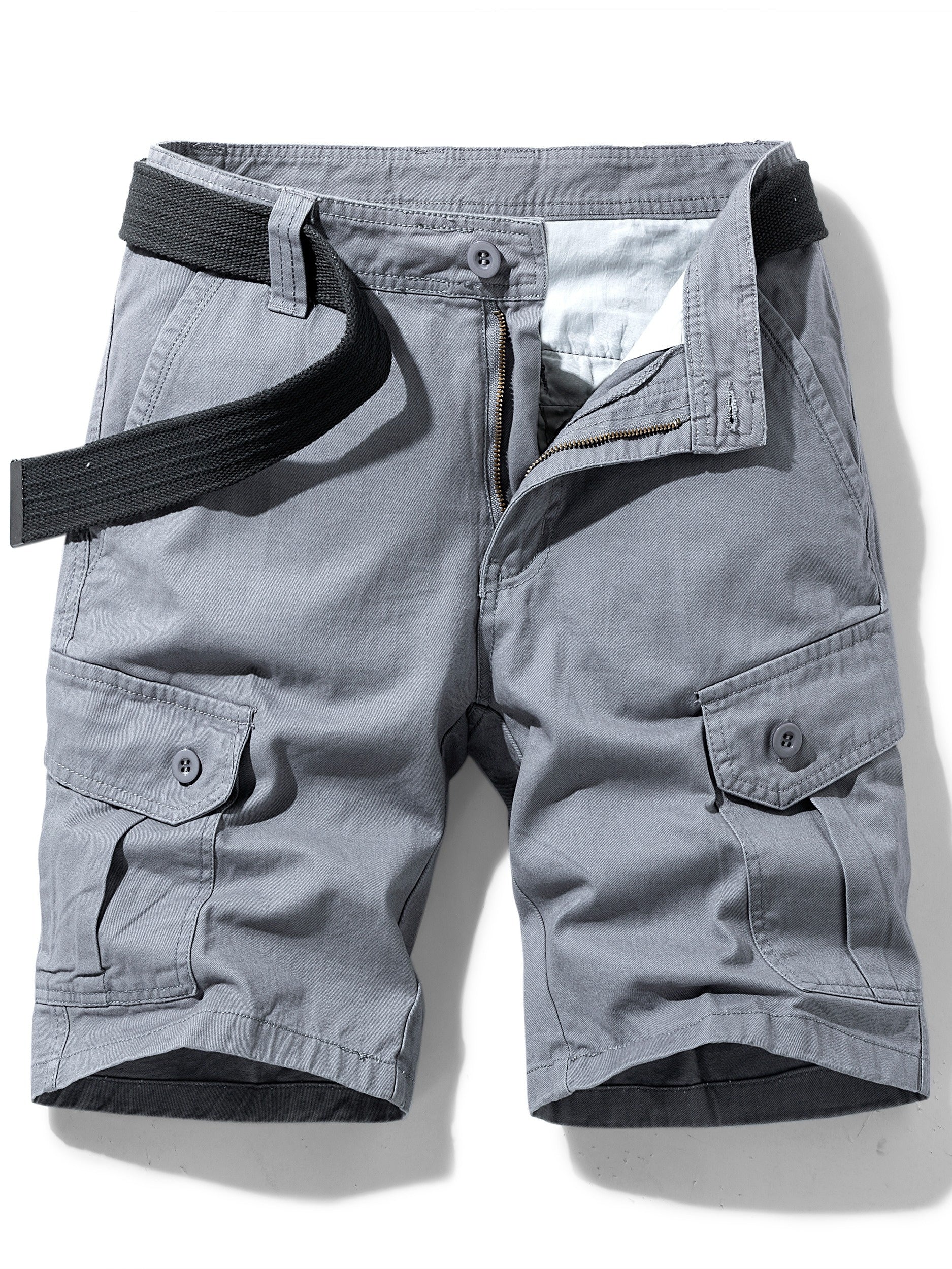 Short cargo homme ceinture intégrée