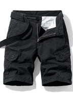 Short cargo homme ceinture intégrée