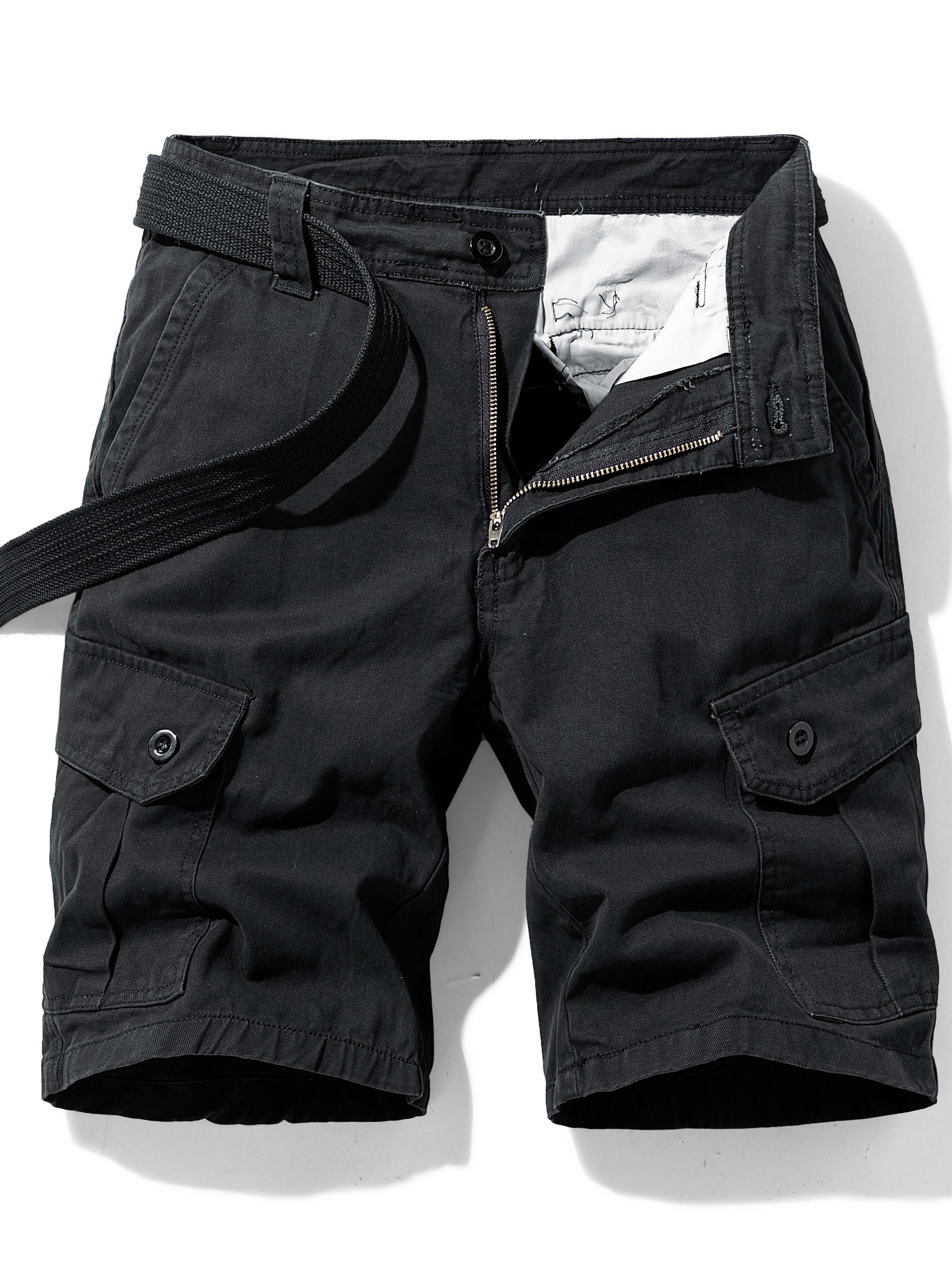 Short cargo homme ceinture intégrée