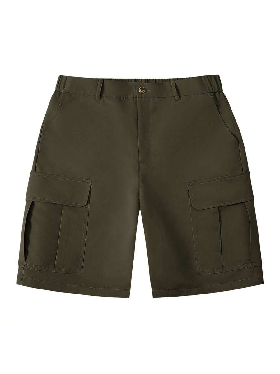 Short cargo homme à poches à rabat
