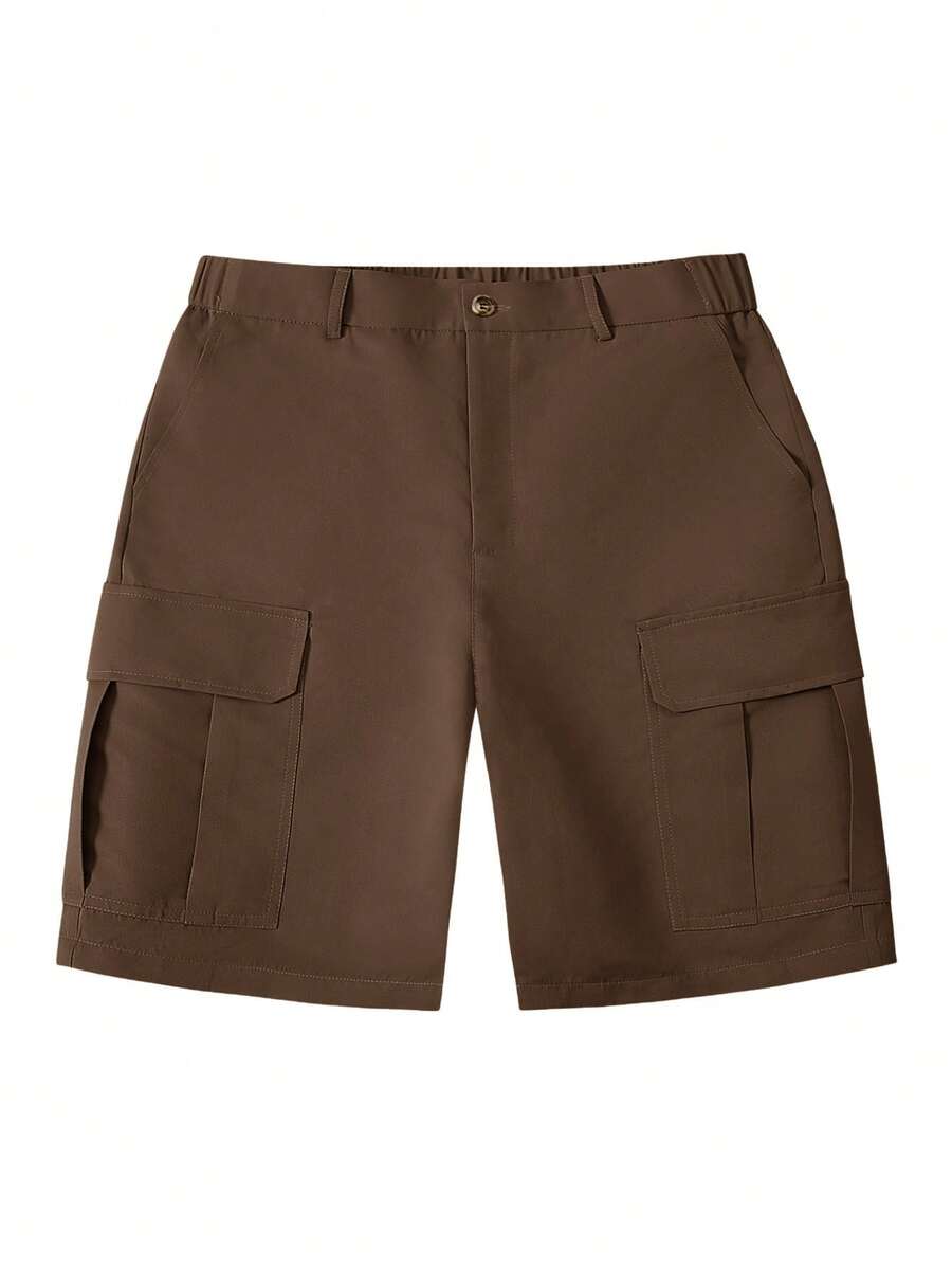Short cargo homme à poches à rabat