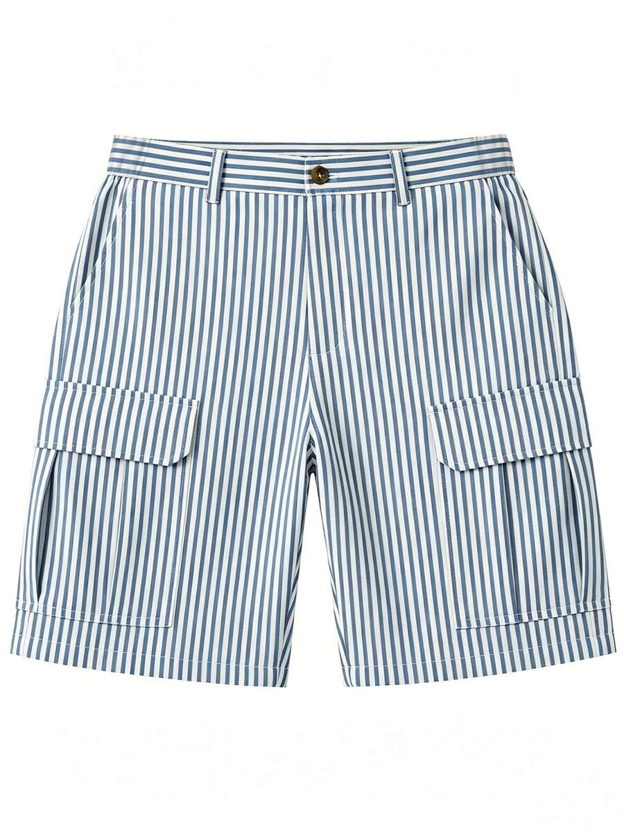 Short cargo homme à poches à rabat