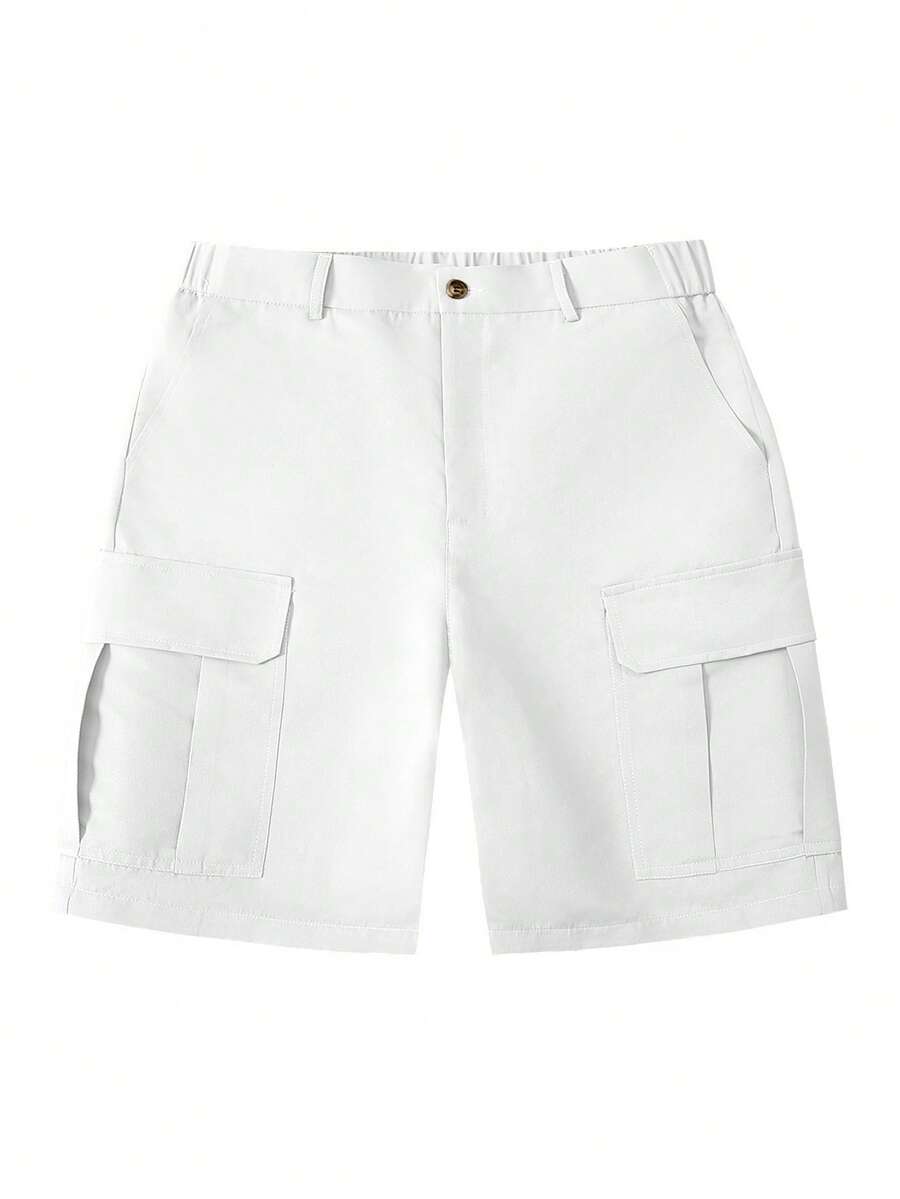 Short cargo homme à poches à rabat