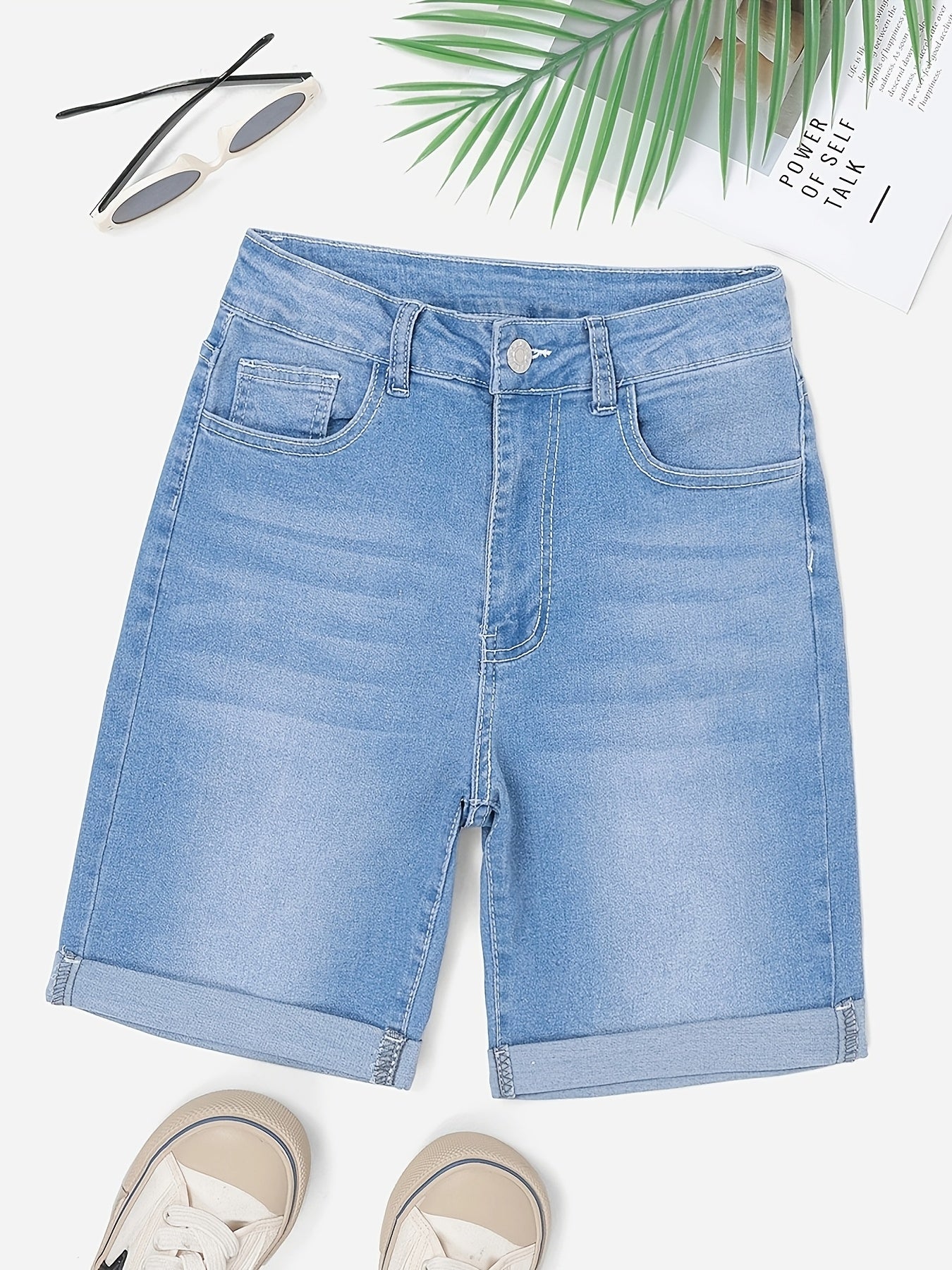 Short en jean homme taille haute
