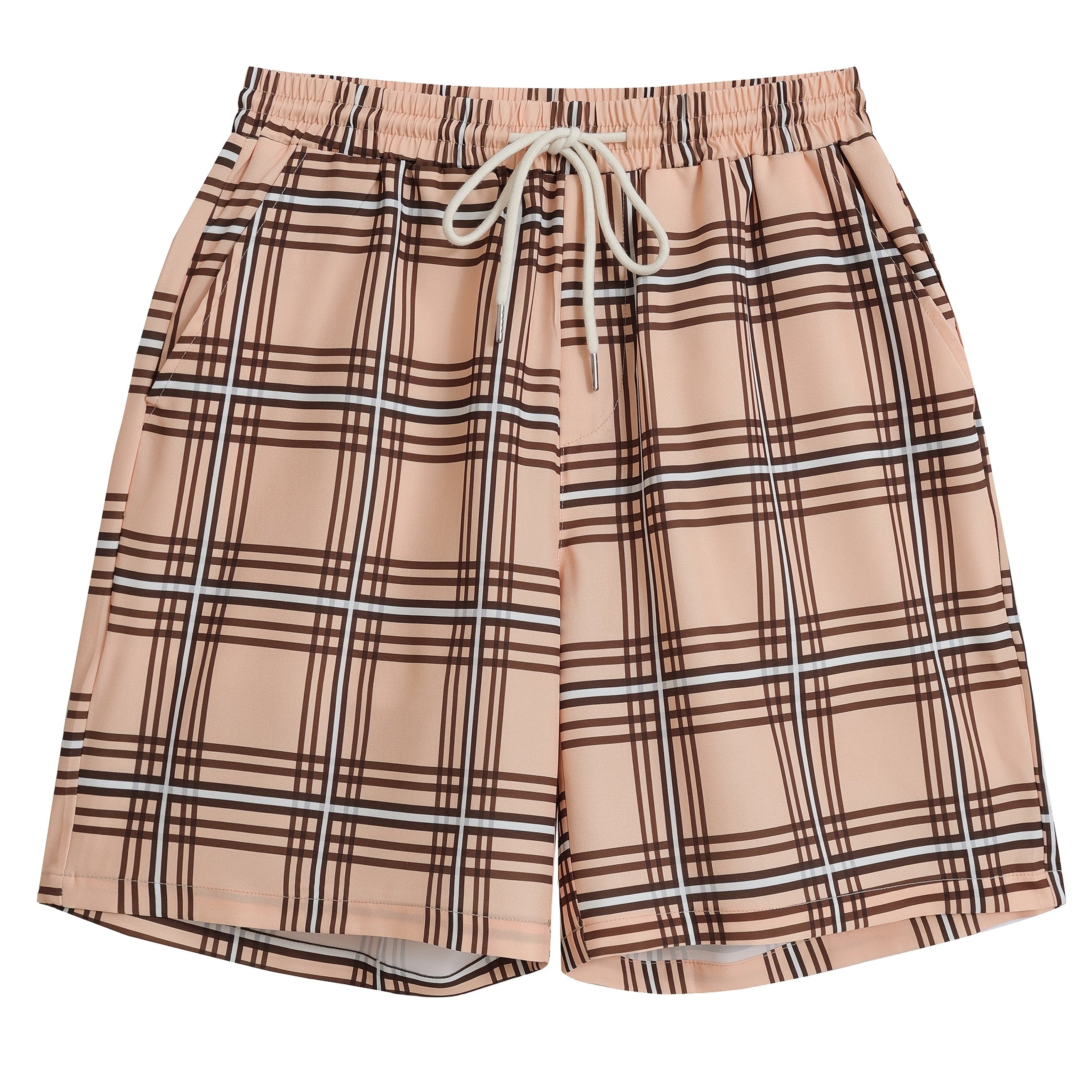 Short homme à carreaux