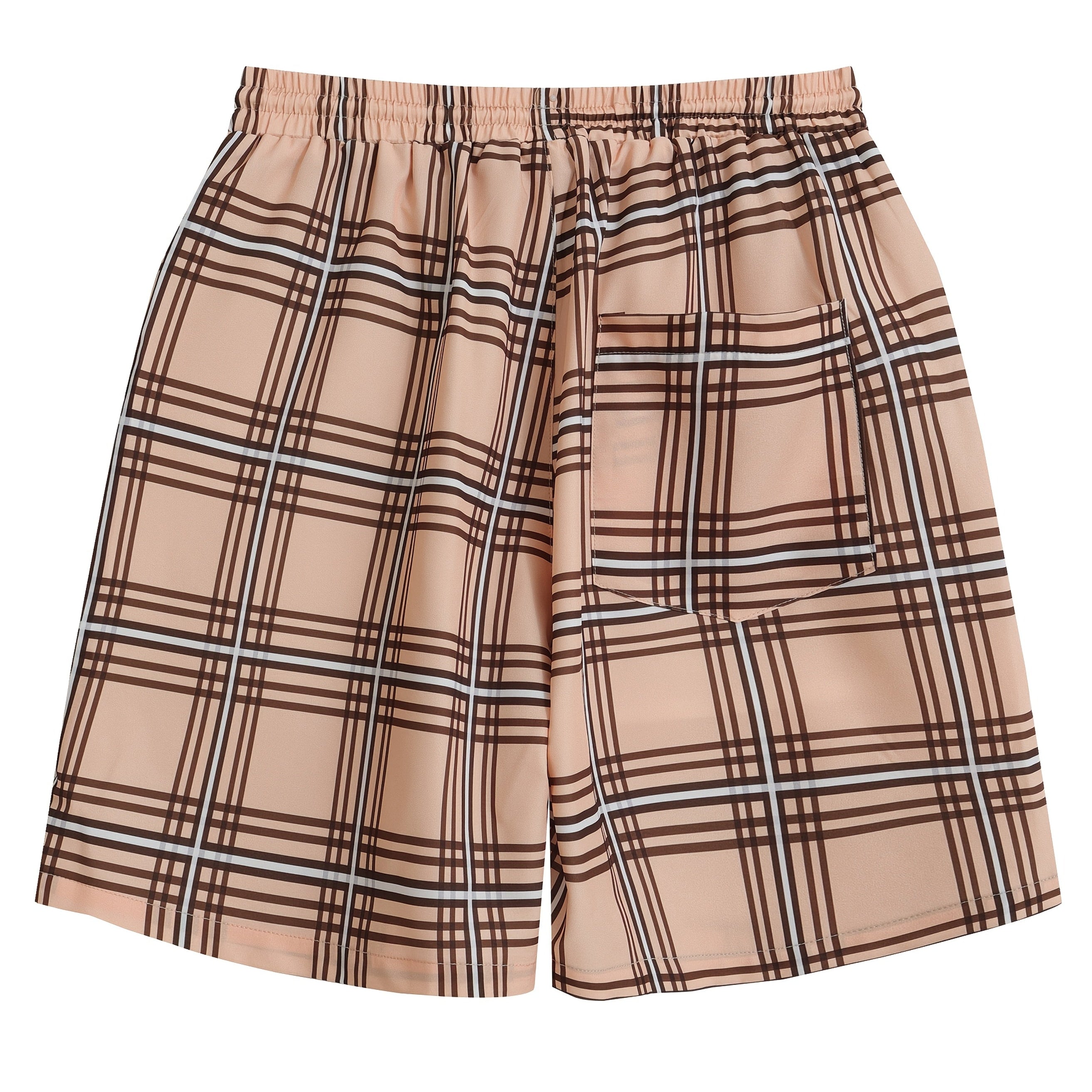 Short homme à carreaux