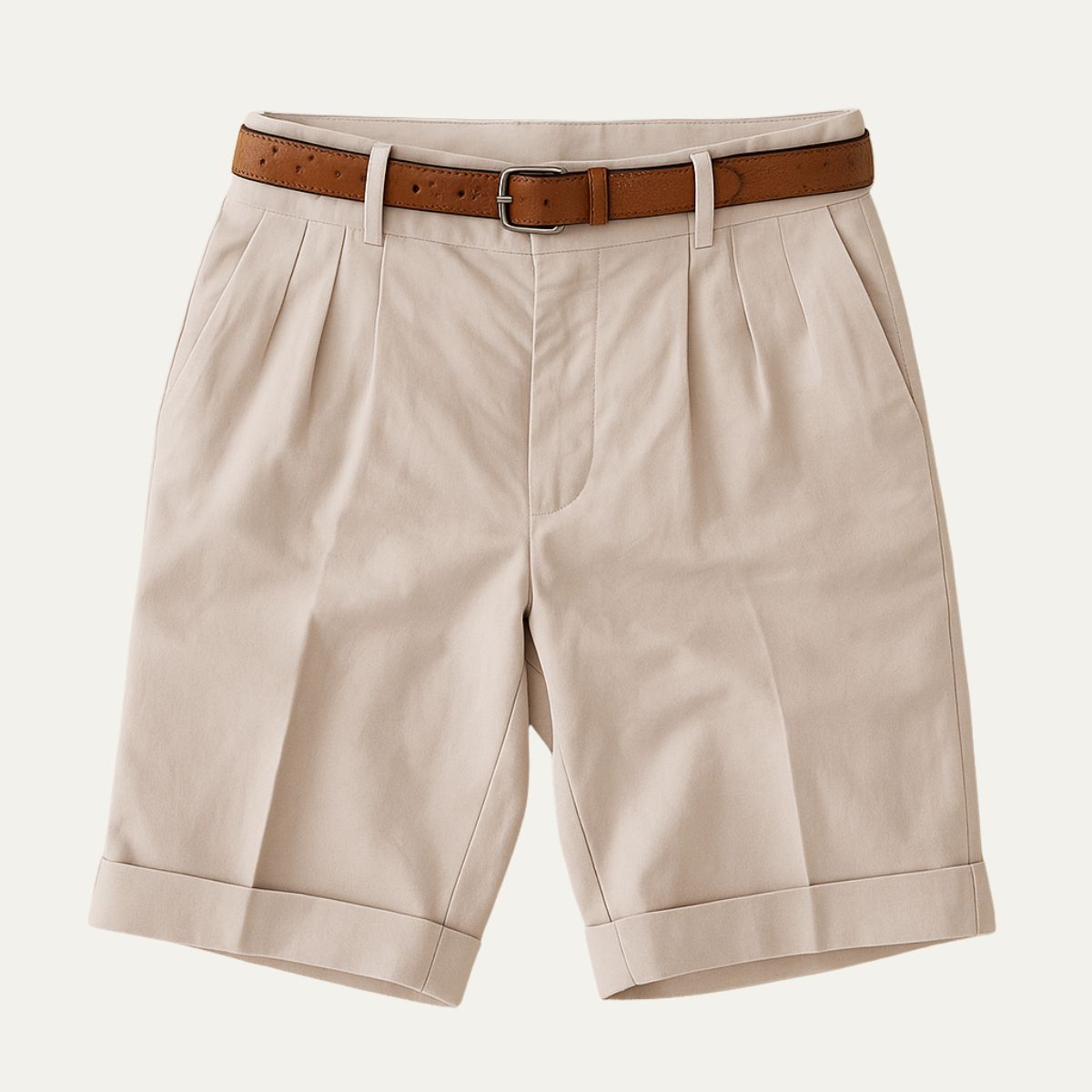Short homme à pinces
