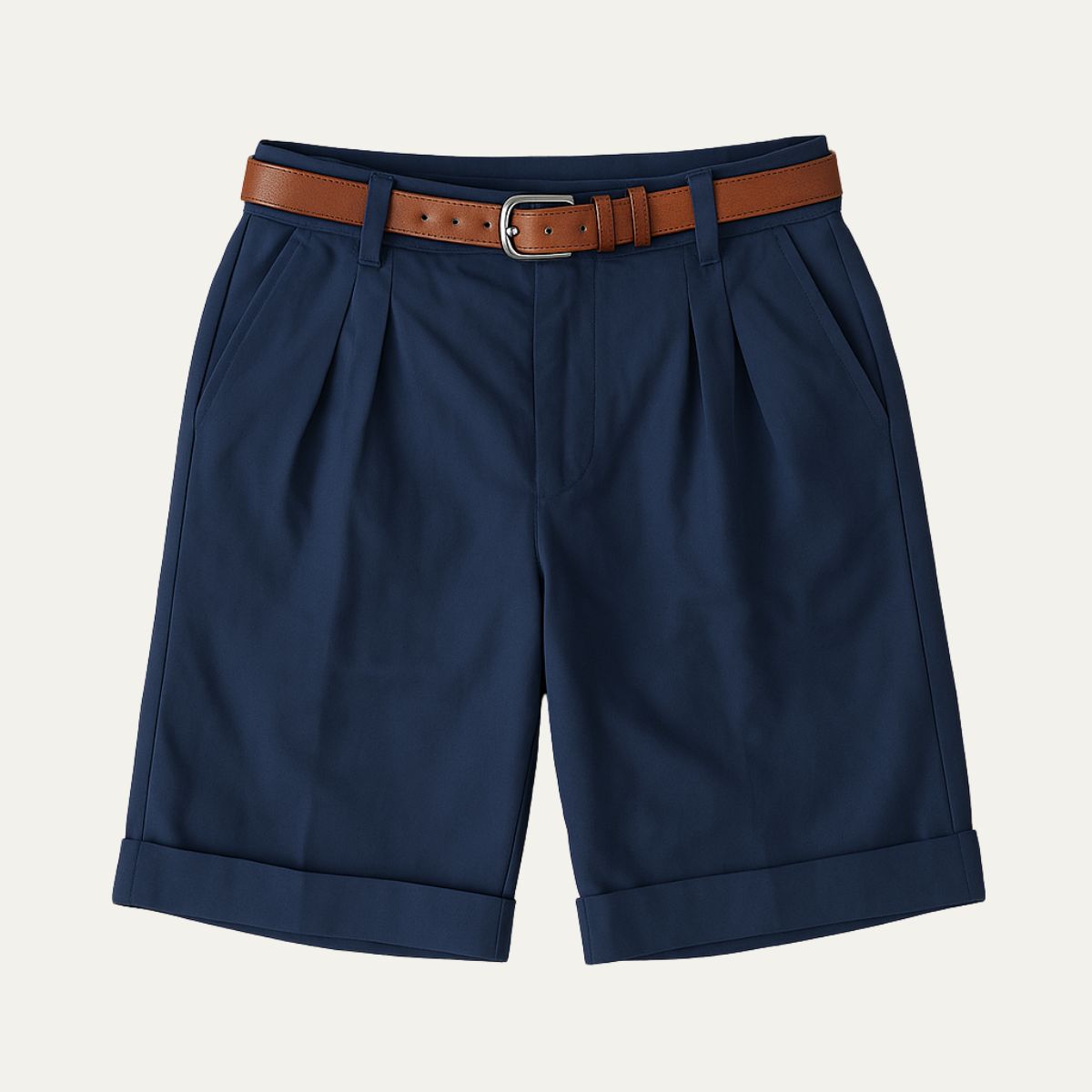 Short homme à pinces