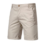Short homme à taille partiellement élastiquée