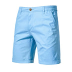 Short homme à taille partiellement élastiquée