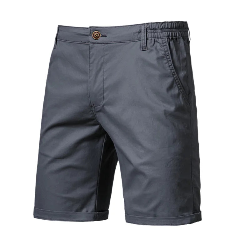 Short homme à taille partiellement élastiquée