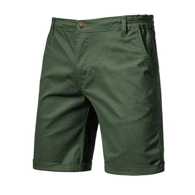 Short homme à taille partiellement élastiquée